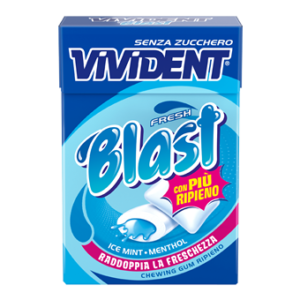 VIVIDENT BLAST FRESH ICE MINT · MENTHOL